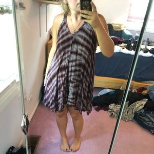 Ecote purple tie dye dress